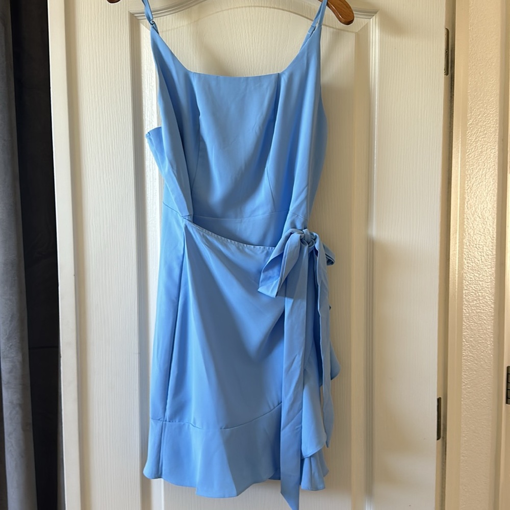 Relipop blue ruffle dress NWOT large - Picture 8 of 9